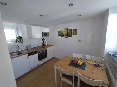 Küche/Küchenzeile in der Unterkunft Das Mini-Haus im Herzen Großostheims