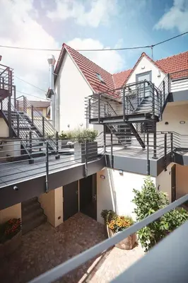 Ein Balkon oder eine Terrasse in der Unterkunft Hotel Landlust St. Martin