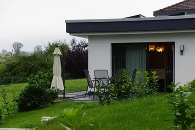 Ein Garten an der Unterkunft Ruhe Oase mit tollem Fernblick inmitten der Natur