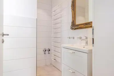 Ein Badezimmer in der Unterkunft Klimatisierte Wohnung mit großer Terrasse