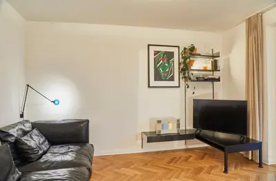 TV/Unterhaltungsangebot in der Unterkunft Gemütliche Wohnung mit Balkon