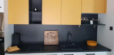 Küche/Küchenzeile in der Unterkunft Joanna Apartment - MA Lindenhof