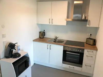 Küche/Küchenzeile in der Unterkunft Ferienwohnung mit hervorragender Aussicht