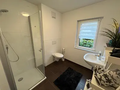 Ein Badezimmer in der Unterkunft Ferienwohnung Bachmann