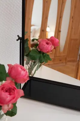 Ein Bett oder Betten in einem Zimmer der Unterkunft Heidelberg Apheartments