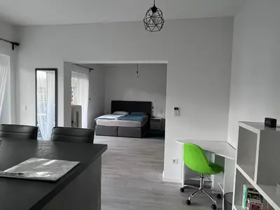 Ein Bett oder Betten in einem Zimmer der Unterkunft Forststrasse Apartment