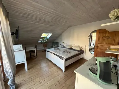 Ein Bett oder Betten in einem Zimmer der Unterkunft Landhaus Bad Rotenfels - Bethel