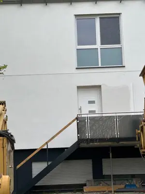 Ein Balkon oder eine Terrasse in der Unterkunft 3 Mehrbettzimmer, Küche, Bad für Arbeiter und Monteure in Gau-Weinheim
