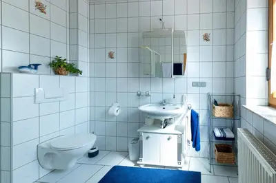 Ein Badezimmer in der Unterkunft Ferienwohnung Hauk