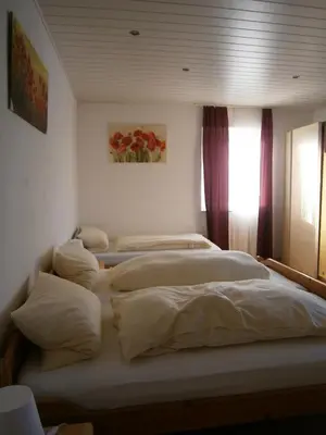 Ein Bett oder Betten in einem Zimmer der Unterkunft Hotel Strauss