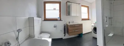 Ein Badezimmer in der Unterkunft Apartment Panoramablick