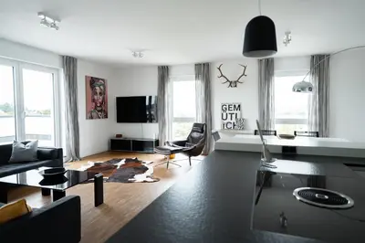 TV/Unterhaltungsangebot in der Unterkunft Prime Park Penthouse Aschaffenburg