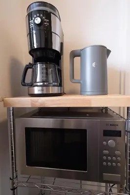 Küche/Küchenzeile in der Unterkunft Schöne 2 Zimmerwohnung mit UHD-TV, großem Balkon und Hängematte