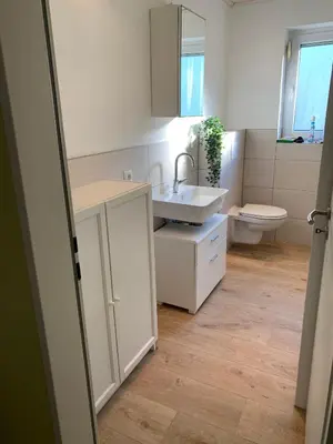 Ein Badezimmer in der Unterkunft Ferienwohnung Birka