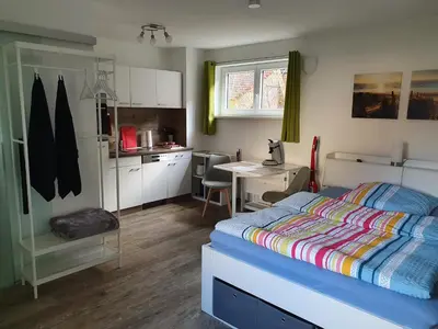Küche/Küchenzeile in der Unterkunft Ferienwohnung Raiffeisenstraße - Obernburg