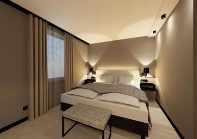 Ein Bett oder Betten in einem Zimmer der Unterkunft Residenz Wessinger, Neu-Isenburg