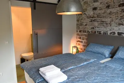 Ein Bett oder Betten in einem Zimmer der Unterkunft Annettes Pfalz