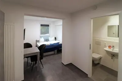 Ein Badezimmer in der Unterkunft Boardinghouse - Alte Mühle