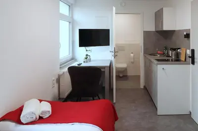 Küche/Küchenzeile in der Unterkunft Boardinghouse - Alte Mühle