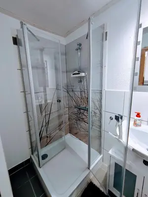 Ein Badezimmer in der Unterkunft Ferienwohnung Familie Schwarz