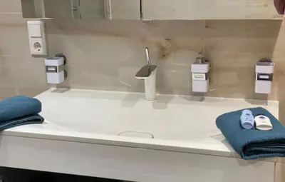 Ein Badezimmer in der Unterkunft Lux Apartment near Frankfurt!