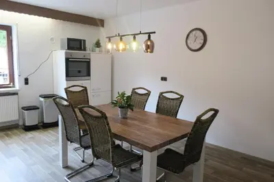 Küche/Küchenzeile in der Unterkunft Ferienwohnung Fröhlich