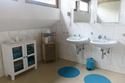 Ein Badezimmer in der Unterkunft Ferienwohnung Fröhlich