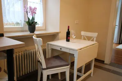 Getränke in der Unterkunft Ferienwohnung Altes Pfarrhaus Bargen