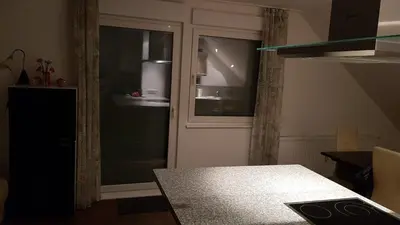 Ein Bett oder Betten in einem Zimmer der Unterkunft Joanna Apartment - MA Rheinau 5