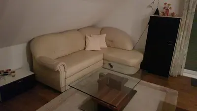 Ein Sitzbereich in der Unterkunft Joanna Apartment - MA Rheinau 5
