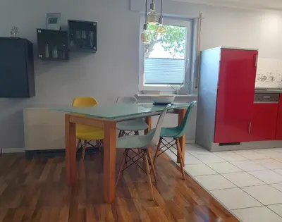 Küche/Küchenzeile in der Unterkunft Ferienwohnung Haiber - Remseck