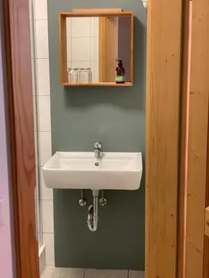 Ein Badezimmer in der Unterkunft das Eppelsheimer