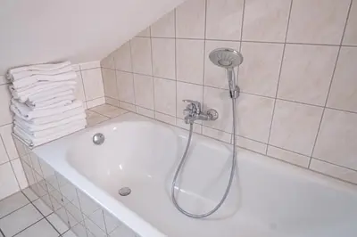 Ein Badezimmer in der Unterkunft Maisonette 1