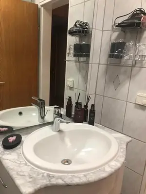 Ein Badezimmer in der Unterkunft Wohnen beim Brotsommelier - Frankenlaib