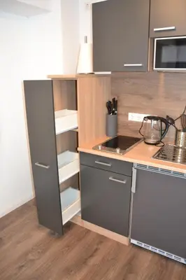 Küche/Küchenzeile in der Unterkunft Sophie Deluxe Apartment