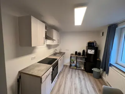 Küche/Küchenzeile in der Unterkunft Ferienwohnung Raiffeisenstraße -groß-