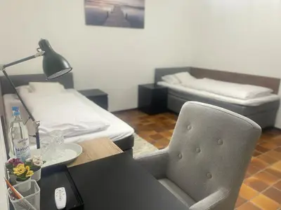 Ein Bett oder Betten in einem Zimmer der Unterkunft Einzigartige Unterkunft mit viel Extras