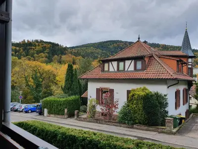 Ein allgemeiner Bergblick oder ein Berglick von der Ferienwohnung aus