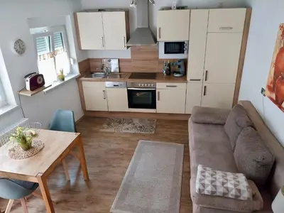 Küche/Küchenzeile in der Unterkunft Ferienwohnung Familie Westermann