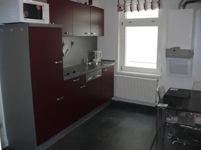 Küche/Küchenzeile in der Unterkunft Ferienwohnung Speyer