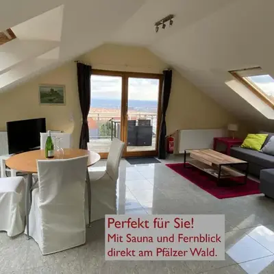 Ferienwohnung Fernblick Pfalz - mit Sauna