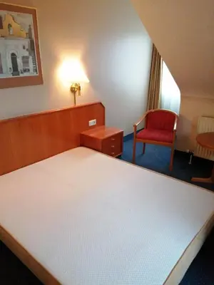 Ein Bett oder Betten in einem Zimmer der Unterkunft apartment Lampertheim