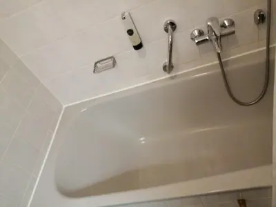Ein Badezimmer in der Unterkunft apartment Lampertheim