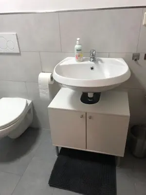 Ein Badezimmer in der Unterkunft FEWO Eggenstein beim KIT