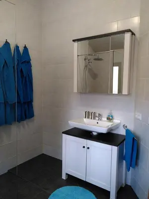 Ein Badezimmer in der Unterkunft Strandurlaub am Felsenmeer