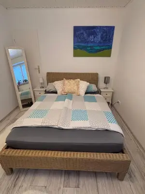 Ein Bett oder Betten in einem Zimmer der Unterkunft Apartment Ferienregion Bergstraße