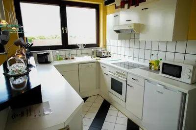 Küche/Küchenzeile in der Unterkunft Schönes Studio in der Rheinebene, zentral gelegen