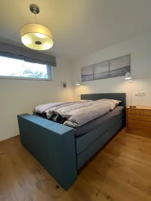 Ein Bett oder Betten in einem Zimmer der Unterkunft The view - Helfenberg
