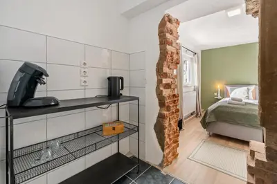 Ein Bett oder Betten in einem Zimmer der Unterkunft Sali Homes - Bergerie