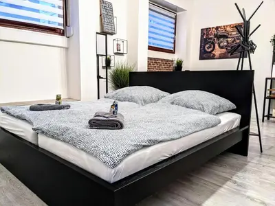 Ein Bett oder Betten in einem Zimmer der Unterkunft LENASTAY I Style Loft in Top Location